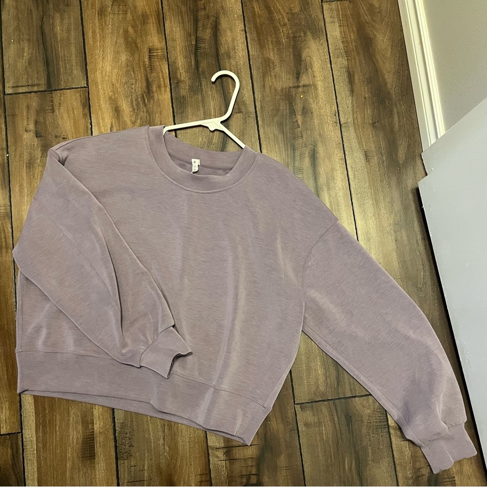Lululemon softstreme perfectly oversized cropped sweatshirt